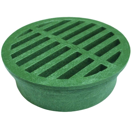 Nds 4 In. Green PVC Round Grate 13